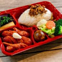 B12香腸飯Sausage Rice Plate · Authentic Taiwanese Sausages with our house special minced pork rice, braised tea egg and tw...
