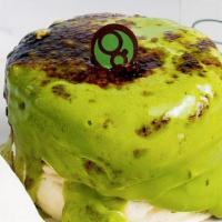 Matcha Creme Brulee Two Stack · Gram's Hot Premium Souffle Pancakes topped with Matcha Creme Brulee cream and served with a ...