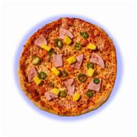 Satoshi's Favorite · The creator's personal order. Canadian bacon, pineapple, and jalapeños, on top of a house ma...