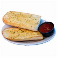 Garlic Bread · Loaf of perfectly seasoned garlic bread with cheese.