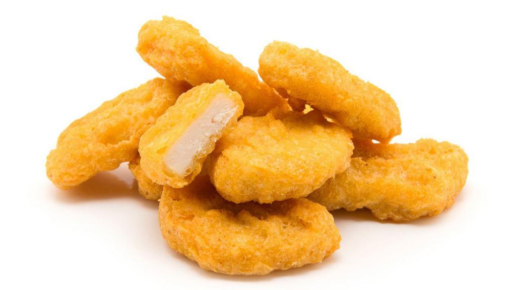 Chicken Nuggets · Fresh pieces of white chicken meat battered and fried.