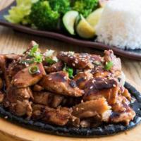 Chicken Teriyaki · Grilled chicken thigh marinated with house special sauce