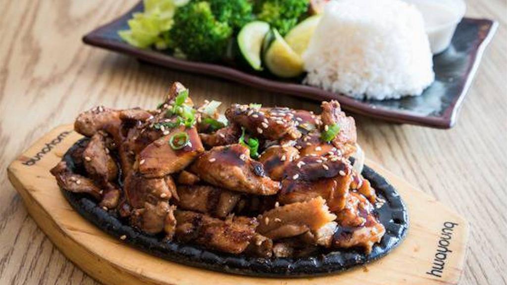 Chicken Teriyaki · Grilled chicken thigh marinated with house special sauce