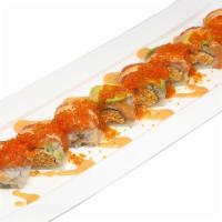 Sushi Boy · Spicy crab, salmon, avocado, tobiko, spicy mayo, Unagi sauce.