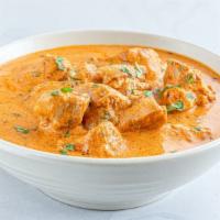 Mild Spicy Butter Chicken · Farm fresh chicken, tomato sauce, and a slew of aromatic spices. The chef special! mild spic...