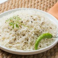 Jeera Rice · Indian flavored plain rice.