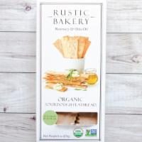 Rosemary & Olive Oil Flatbread · 6 oz box of our organic sourdough rosemary & olive oil flatbread crackers.
