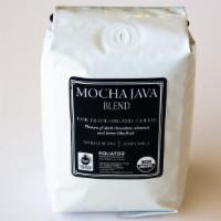 Bag of Equator Mocha Java Coffee Beans, 12 oz. · Fair trade, organic coffee with flavors of dark chocolate, almond and berry like fruit.  Moc...
