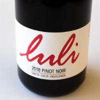 Luli Pinot Noir · Full-bodied and complex with bright aromatics. Our flagship wine is sourced from several sus...