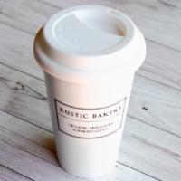 Rustic Bakery Porcelain Travel Tumbler · 11 oz. double-walled porcelain tumbler with silicone lid, comes with the Rustic Bakery logo ...