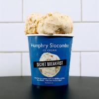 Secret Breakfast Ice Cream · Bourbon ice cream with cornflake cookies.  Who are we to judge?