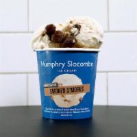 Smoked S'Mores Ice Cream  · Smoked S’mores Chocolate covered marshmallows and graham crackers in smoky ice cream