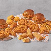 Big Family Feast · 8 pieces of our Signature Chicken & 3 Chicken Sandwiches, 1 Large Side, 3 Biscuits, 3 Apple ...
