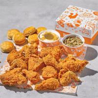 Mixed Chicken Family Meal (12 Pcs) · Includes two large signature sides and six hot buttermilk biscuits.