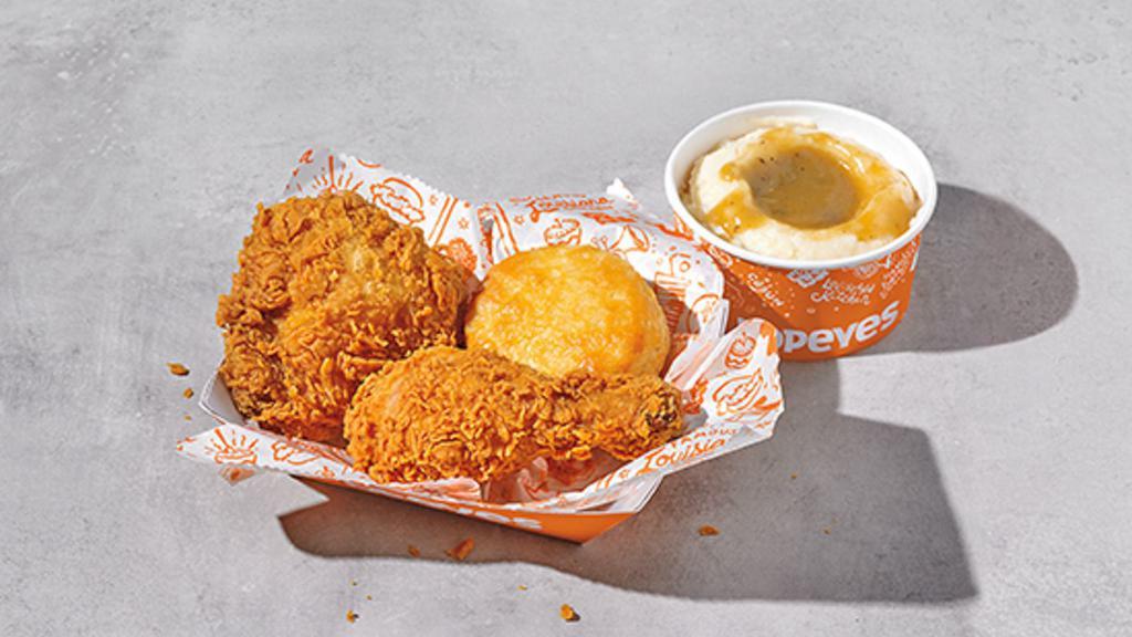 Chicken Combo (3 Pcs) · Includes a choice of regular signature side, a biscuit and a drink.