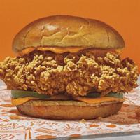 Spicy Chicken Sandwich Dinner · Includes a choice of regular signature side.