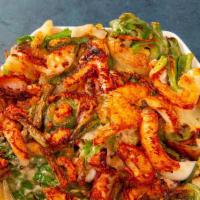 37. Seafood & Green Onion Pancake · Seafood and other vegetables.