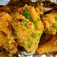 Korean Honey Butter Fried Chicken Wings (10 Pieces) · 