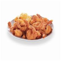 16 shrimp  · include 1 biscuit small fry