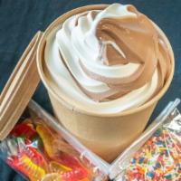Quart · Quart container (32 ounces) of your choice of frozen yogurt. Add topping packages for an add...