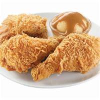 3 Pc Chickenjoy W/ 1 Side · 3 pieces of our signature Chickenjoy fried chicken served with 1 side. Choose from regular a...