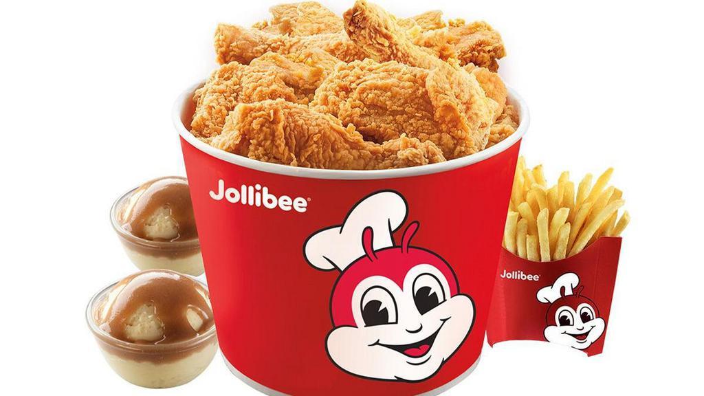 Chickenjoy Family Deal 1 · 10 Pc Chickenjoy Bucket served with gravy for dipping and 3 large sides