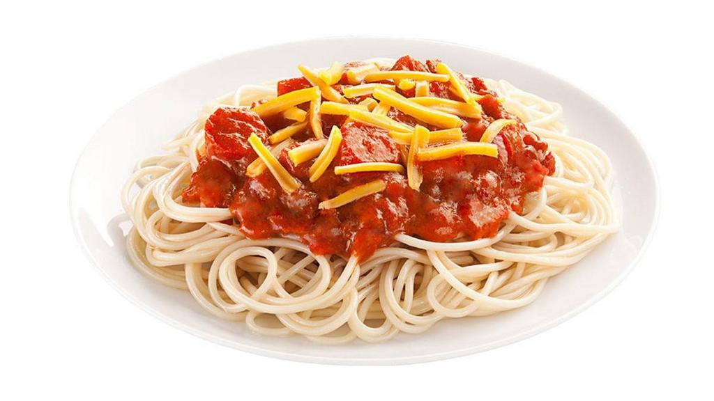 Jolly Spaghetti w/ Drink · Our unique spaghetti topped with Jollibee’s signature sweet-style sauce, loaded with chunky slices of savory ham, ground meat, and hotdog.