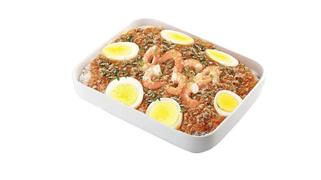 Palabok Fiesta Family Pack · A Family Pack of our signature Palabok Fiesta noodles. Serves 3-5. Note: Palabok sauce contains shrimp and pork that cannot be removed
