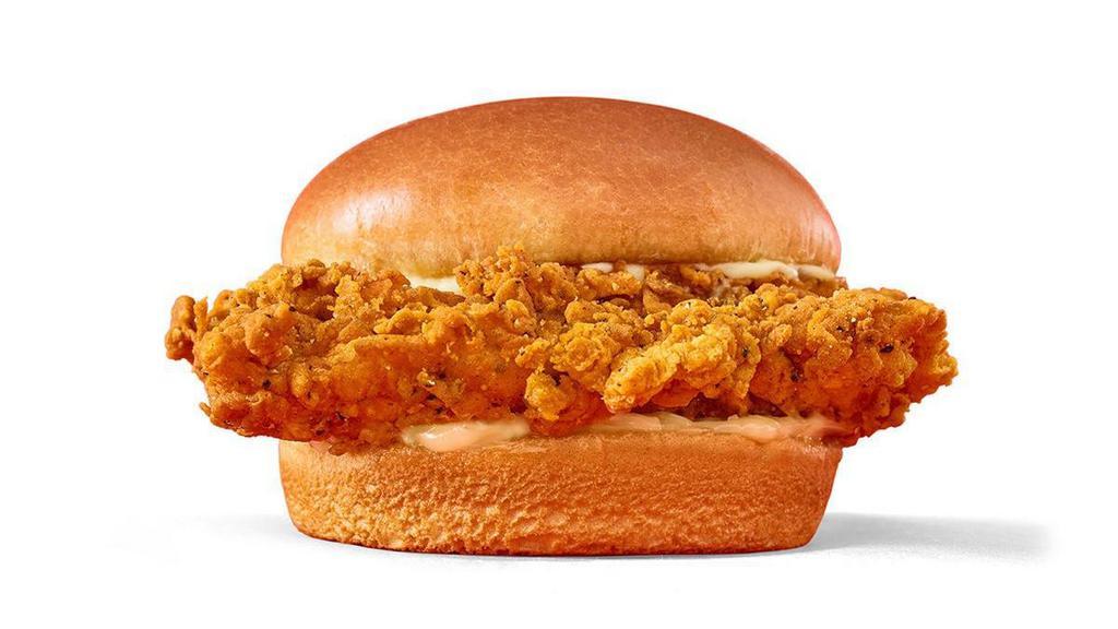 Original Chicken Sandwich · Our Original Chicken Sandwich starts with a crispy juicy hand-breaded chicken breast fillet, spread with umami mayo and served on a toasted brioche bun