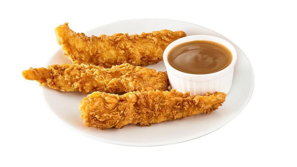 3 Pc Chicken Tenders · 3 hand breaded and freshly prepared all white-meat chicken tenders. Our chicken tenders deliver the crispiness and juiciness you love.