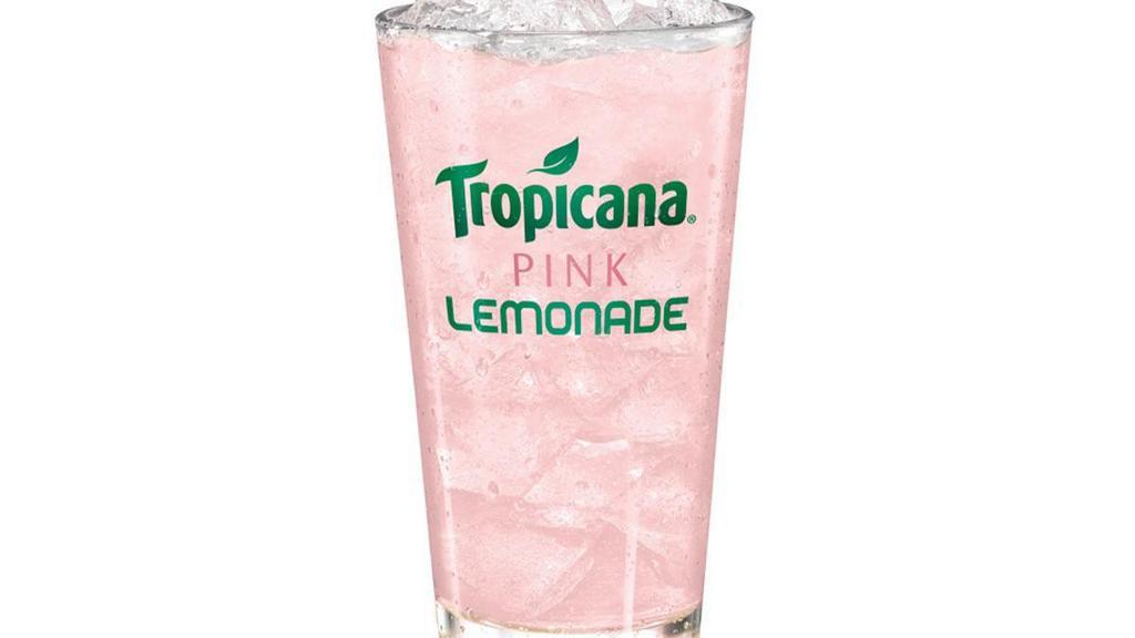 Tropicana Pink Lemonade · A 20 oz Tropicana Pink Lemonade