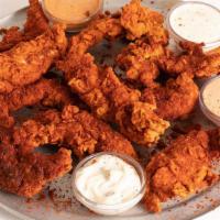 20 Tenders · 20 hand-breaded crispy chicken tenders. Choose Regular or Nashville Hot AF with your choice ...