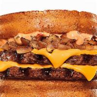 Whopper Melt · New Whopper Melt features two slices of toast, layered with ¼. lb of flame-grilled beef, mel...
