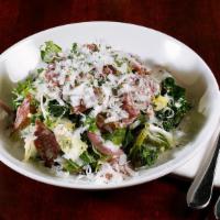 Chop Salad · Baby Kale, Radicchio, Sopressata, Artichokes, Chickpeas, Pepitas, Pickled Onion, Zinfandel V...