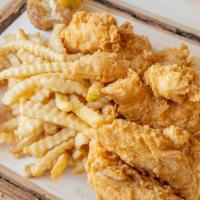 Tenders Meal 2 · It Includes 6PC Crispy Tenders, French Fries, Biscuit of your choice, 2 dip Sauce