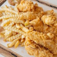 Tenders Meal 3 · It Includes 9PC Crispy Tenders, French Fries, Biscuit of your choice, 2 dip Sauce