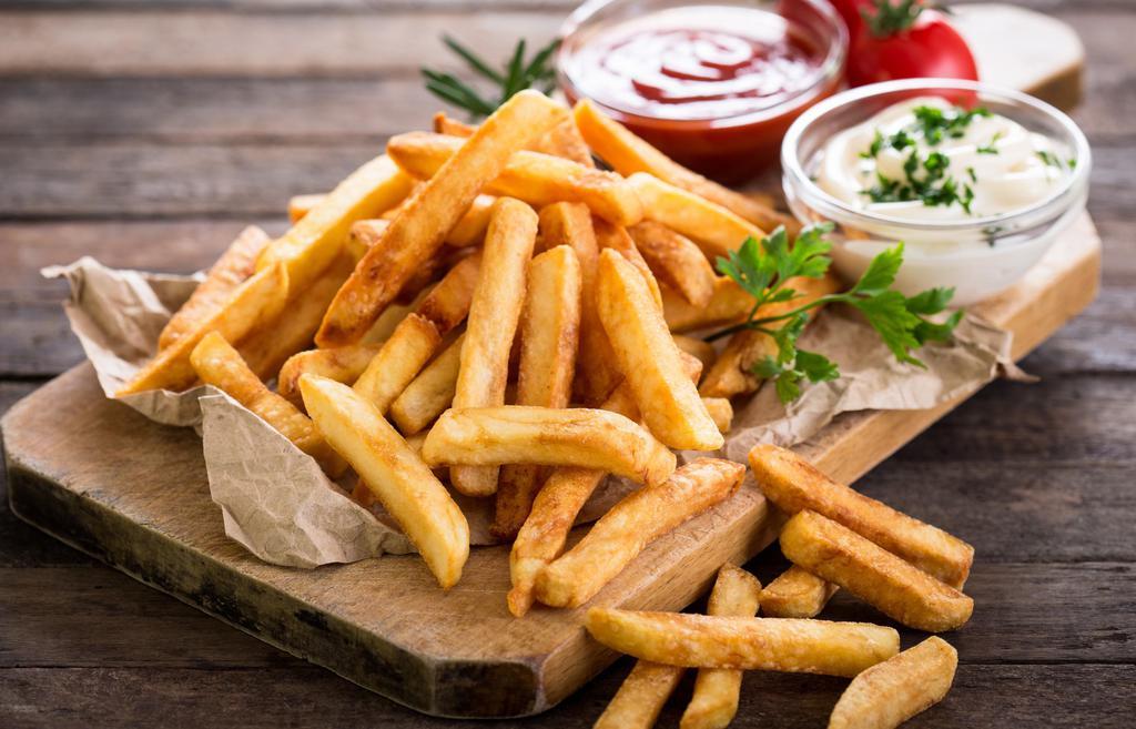 French Fries · Homemade fries are perfectly crispy and salty.