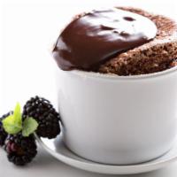 Chocolate Souffle · Moist chocolate cake with a heart of creamy rich chocolate.