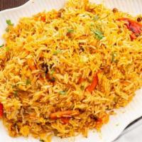 Veg. Biryani · mix vegetables cooked with basmati rice and spices