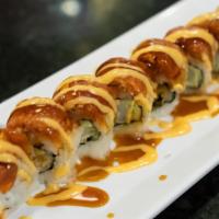 8. Kenzo Roll · IN : Shrimp tempura, cucumber  /  OUT : spicy tuna