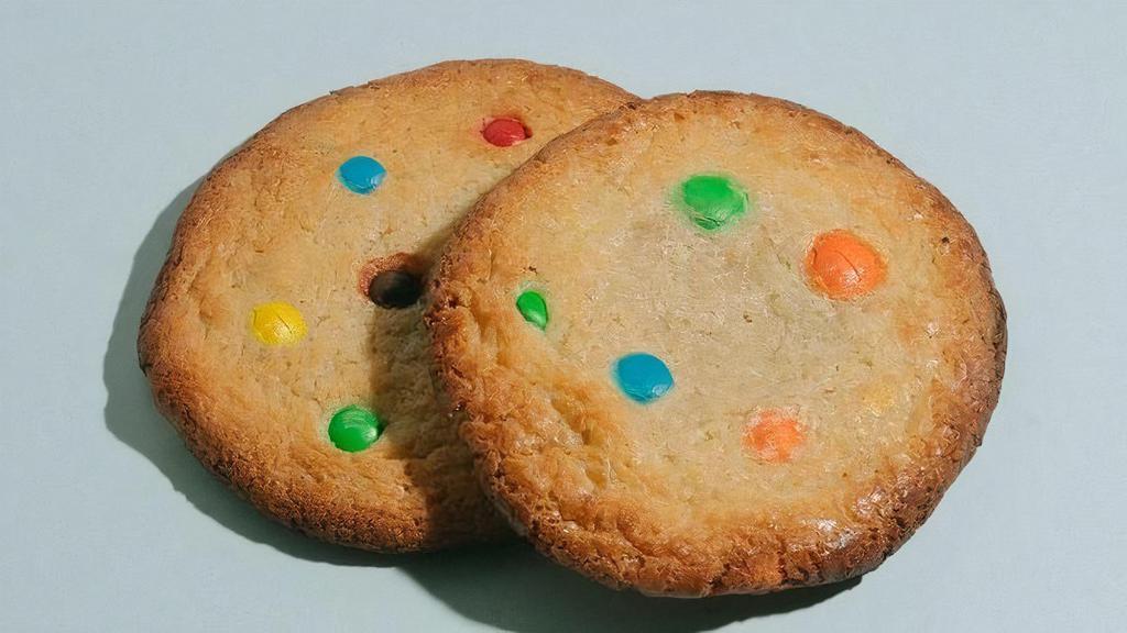 M+M'S Cookie · Freshly baked cookies + the most famous candy in the world.  'Nuff said