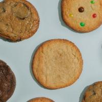 Cookies For 1 · Pick 2 of our delicious cookies and add your choice of ice cold Almond or 2% Milk