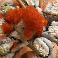 Orange Blossom · In: crab meat, avocado. Out: salmon, tobiko.
