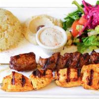 Combo Shish Kebab · Combination of lamb and chicken shish kebabs.