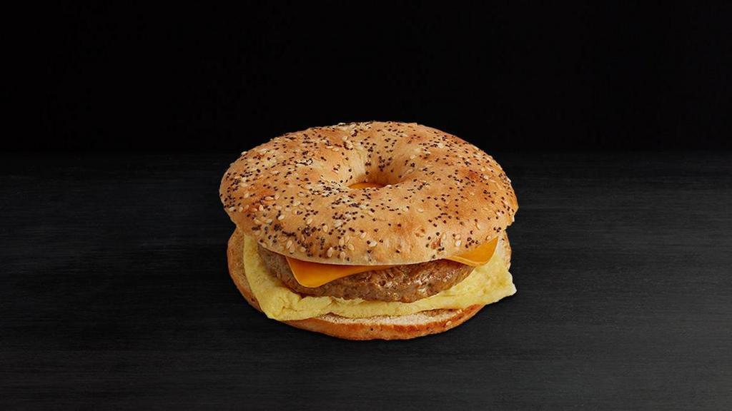 Everything Plant-Based Sandwich · Savory Beyond Breakfast Sausage® layered with JUST Egg and melty vegan cheddar on an everything bagel thin.. Vegan. 21 grams of protein. Made without eggs. Made without dairy.
