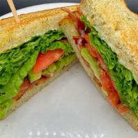 BLTA Sandwich · Bacon, lettuce, tomato, avocado & mayo, served on toasted herb bread