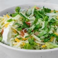 Burrito Bowl · Gluten-free. Your choice of pollo asado or carne asada with rice, beans, lettuce, salsa, sou...