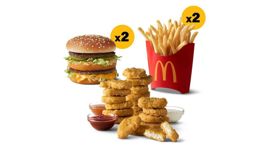 Classic Big Mac Pack  · Big Mac (x2), Medium French Fries (x2), 20 pc McNuggets