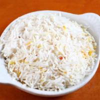 47. Basmati Rice (Plain) · Vegan. Saffron flavored rice cooked with cumin, cardamom, bay leaves.