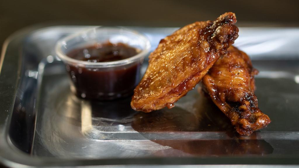 BBQ · Beautifully crispy yet moist chicken wings, 10 pieces per flavor. The name of the flavor is the name of the sauce!